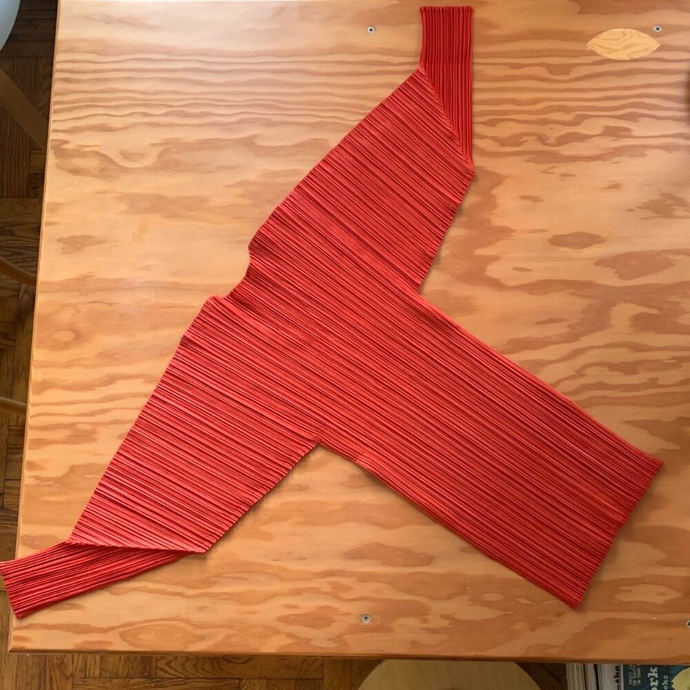 Issey Miyake Pleats Please Rounded Top Red JP3 - Picture 6 of 7